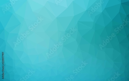 Light BLUE vector triangle mosaic texture. A completely new color illustration in a vague style. Elegant pattern for a brand book.