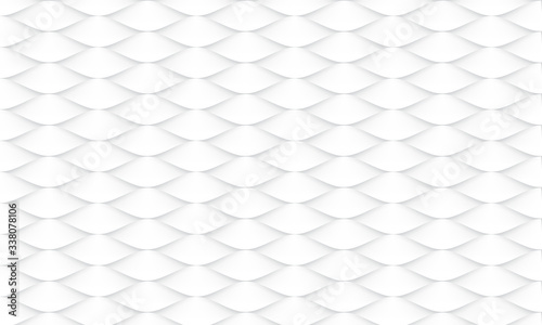 Fototapeta Naklejka Na Ścianę i Meble -  Abstract white fish skin pattern background texture vector illustration.