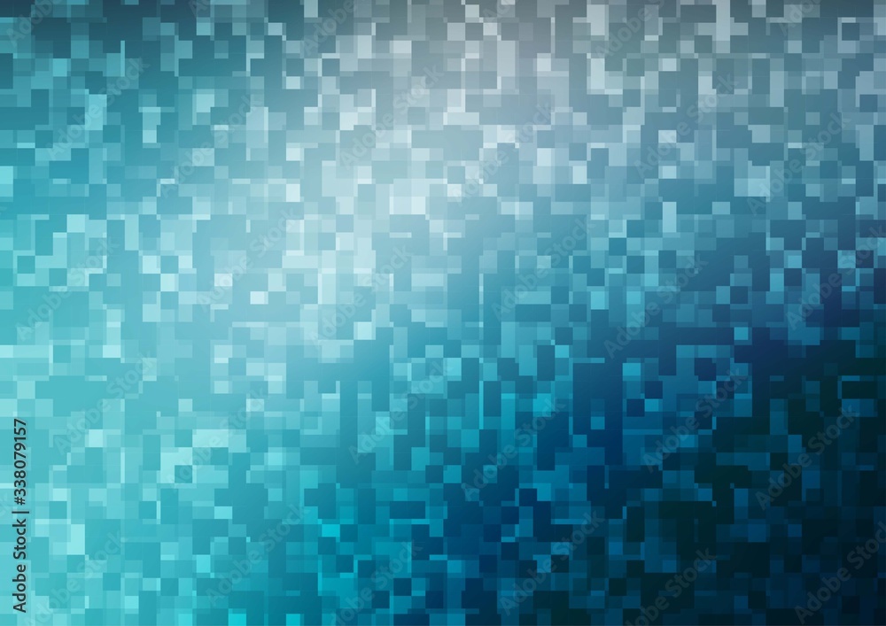 Light BLUE vector pattern in square style. Light BLUE vector pattern in square style.