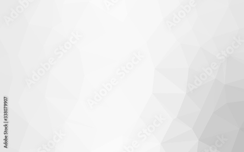 Light Silver, Gray vector low poly texture. An elegant bright illustration with gradient. Polygonal design for your web site.