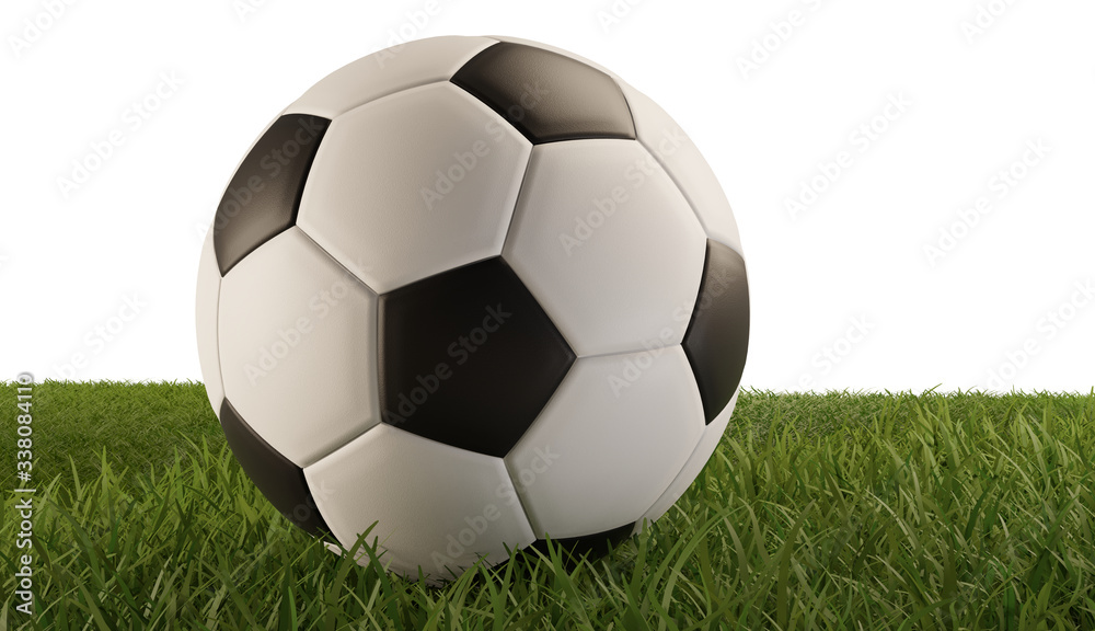 soccer ball soccer field 3d-illustration soccer ball soccer field 3d-illustration