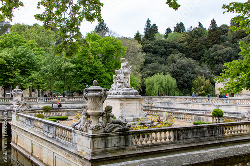 Jardin de la Fontaine à Nîmes (Occitanie, France)