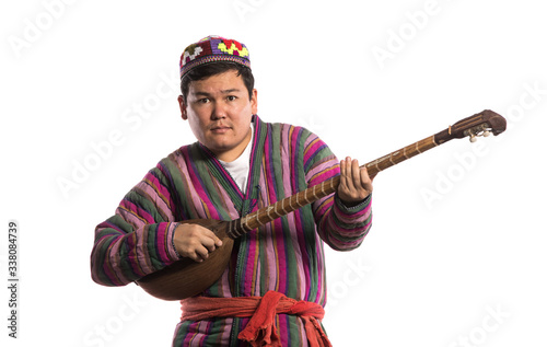 portrait of male musician uzbek photo