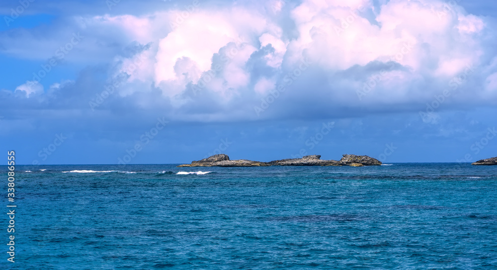 Rock Formation in the Caribbean Sea Rock Formation in the Caribbean Sea