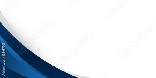 Modern blue white silver abstract curve lines background for presentation design, banner, brocure, and business card. Blue curve wave frame elements