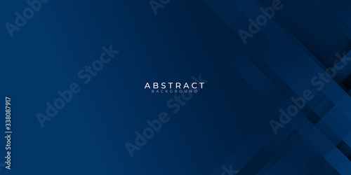 Modern blue abstract presentation background with shadow layered navy blue background for presentation design