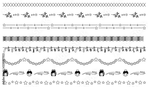 七夕　飾り線　1色