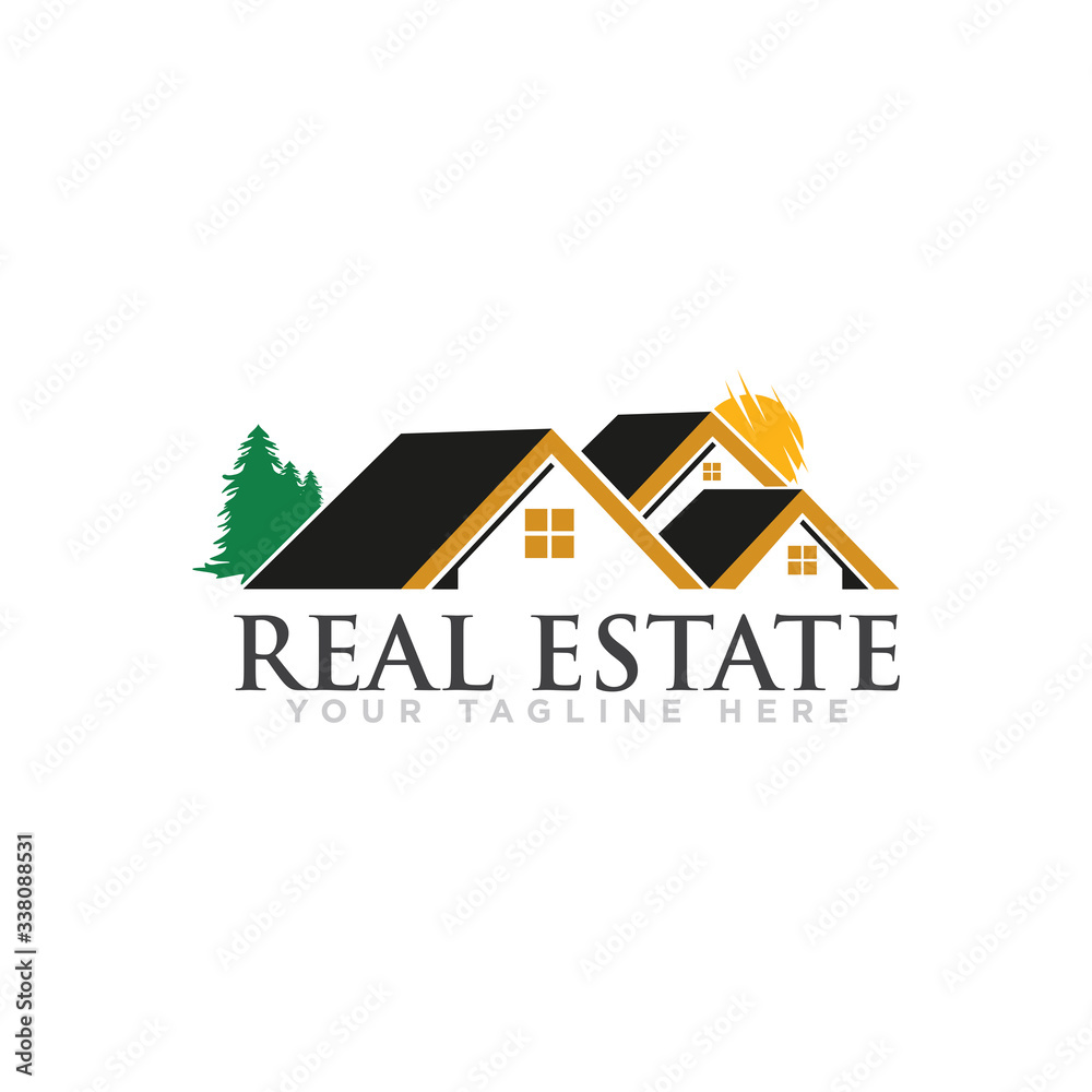 Real Estate Logo Design Vector Template Real Estate Logo Design Vector Template
