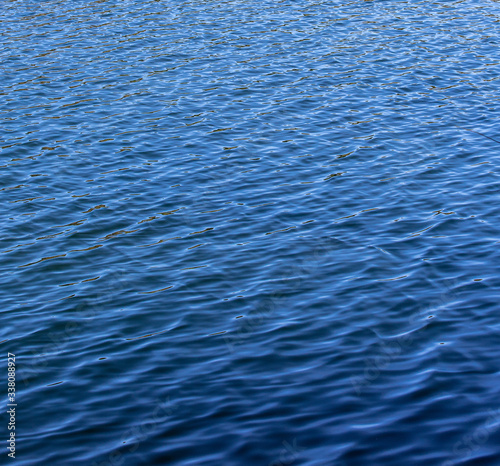 texture of blue sea water with waves surface background