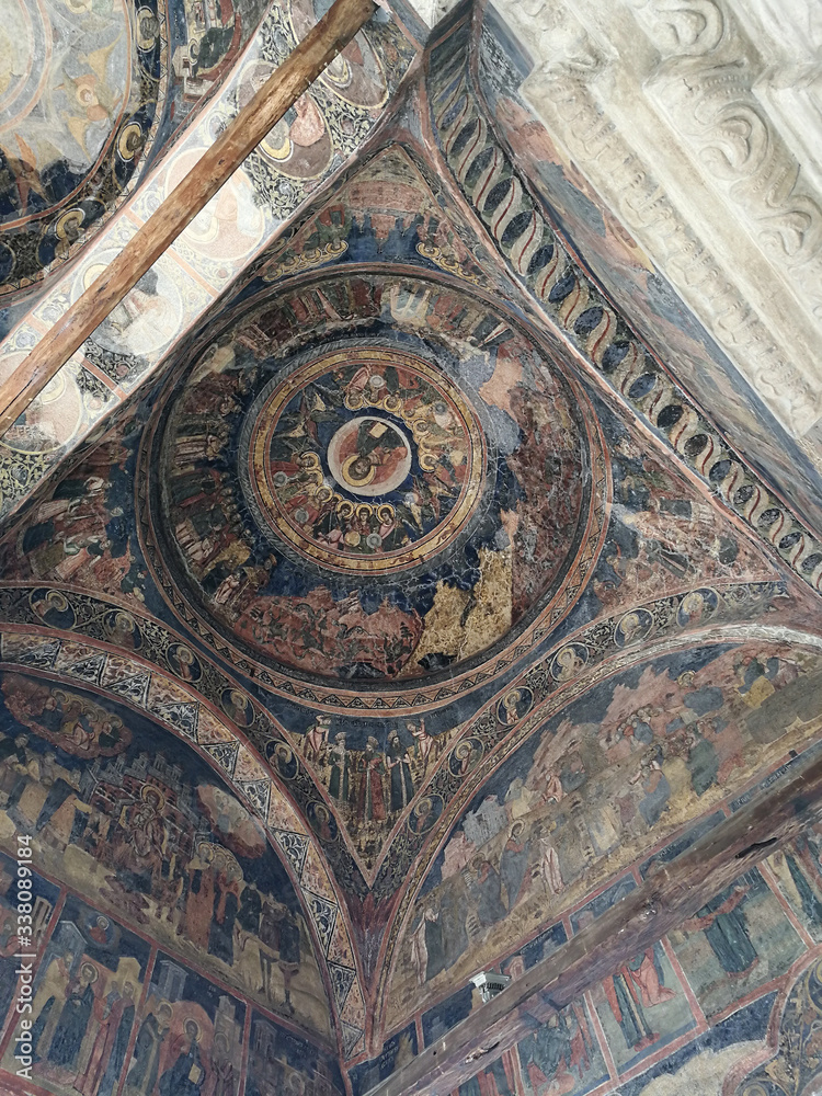ceiling paintings in a church