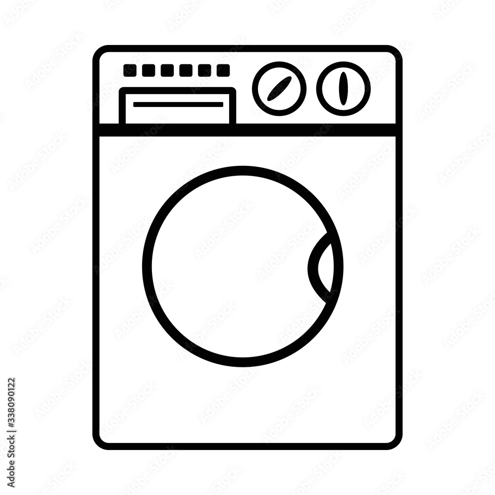washing machine object line icon washing machine object line icon