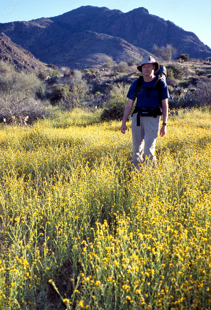 Hiker, Mazatzal Wilderness Hiker, Mazatzal Wilderness