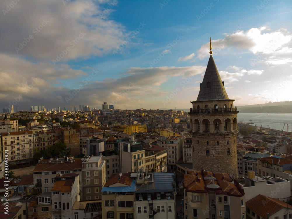 around the goldenhorn with the historic galata tower