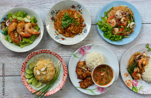 Thai Food Mixed Dishes Set 121112