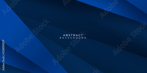 Light blue triangle modern abstract background with dark blue shadow background for presentation design