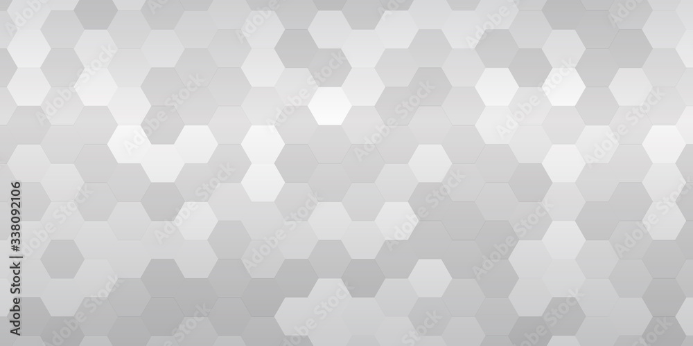 Modern white abstract hexagon honeycomb white background. light and shadow. Vector illustration design for presentation, banner, cover, web, flyer, card, poster, wallpaper, texture, slide, magz