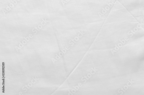 Abstract crumpled white and gray colors fabric texture background rippled white silk fabric