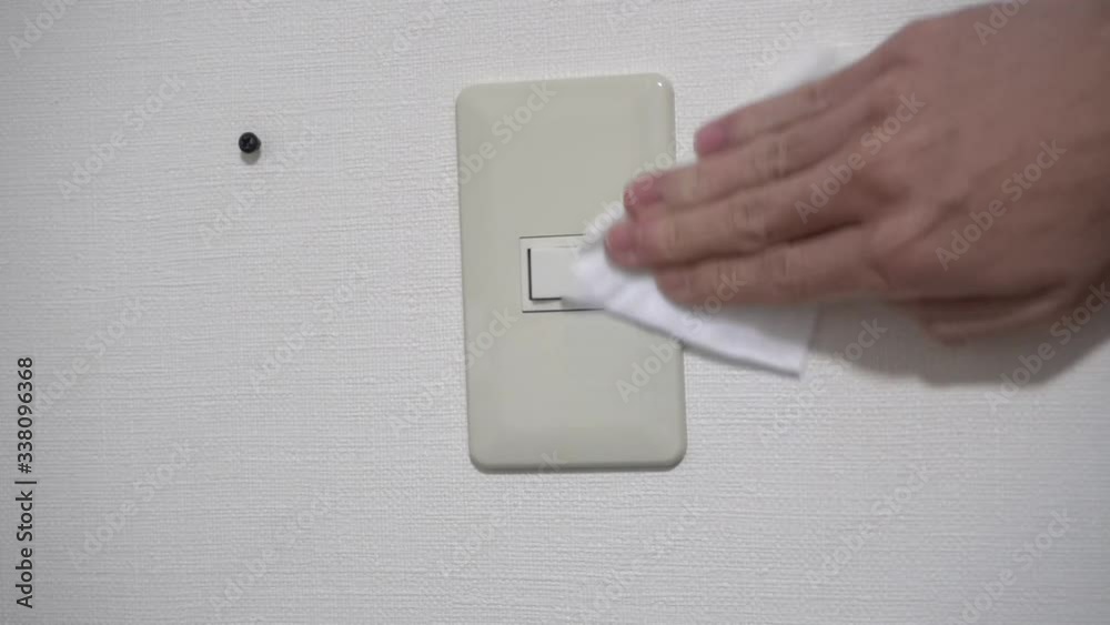 Video of cleaning the switch with alcohol