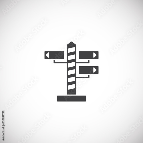 Travel erelated icon on background for graphic and web design. Creative illustration concept symbol for web or mobile app