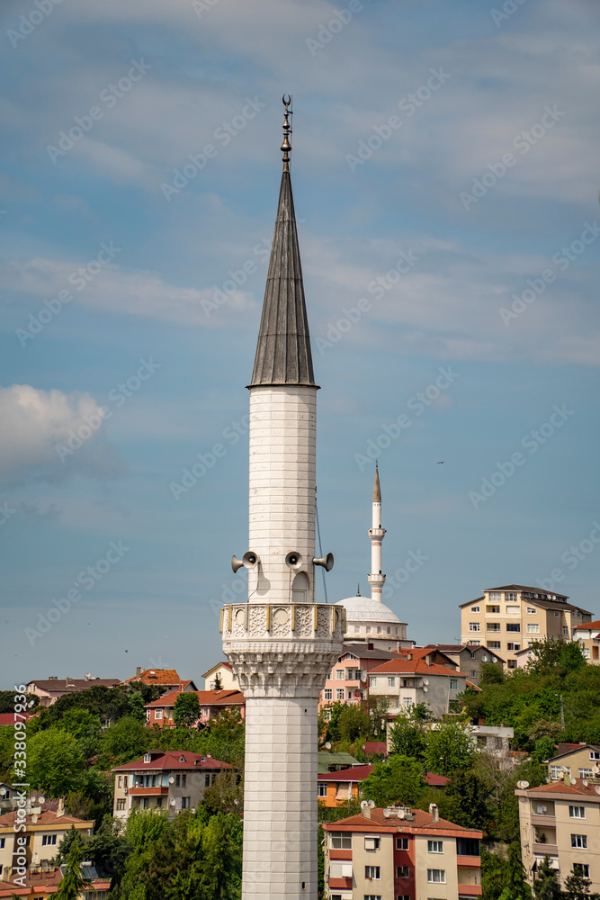 a mosque minaret alone
