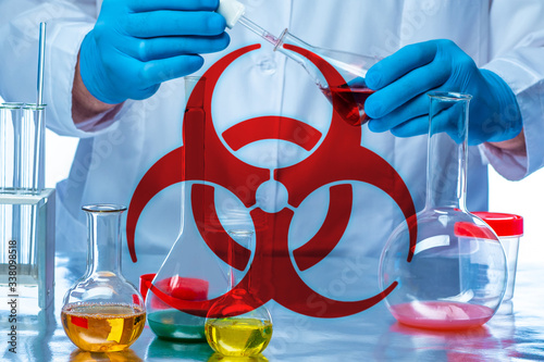Biohazard concept. Research...