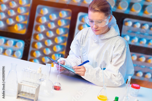 Pharmaceutical laboratory. ...