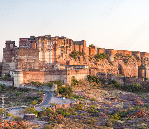 Fotografi Mehrangarh For Jodhpur at sunset