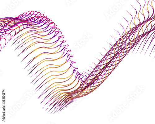 Abstract background blend wave line design for Wallpaper, Banner, Background, Card, Book Illustration, landing page