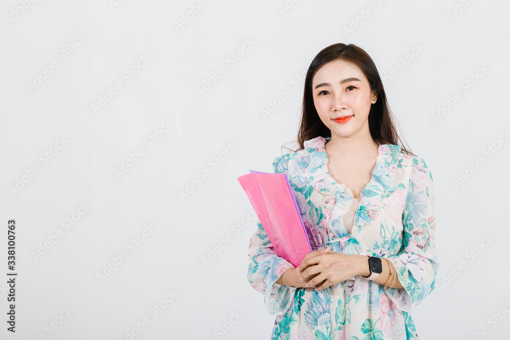 Business women wear masks to protect against germs and arms crossed Business women wear masks to protect against germs and arms crossed