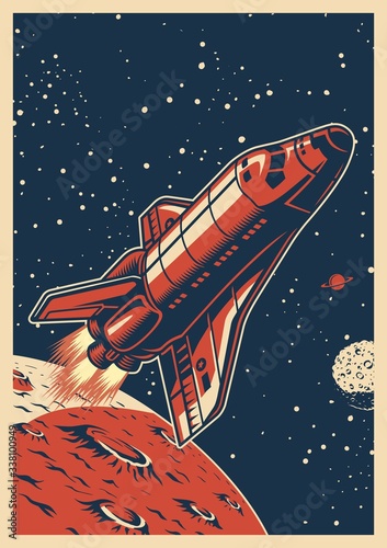 Colorful space poster