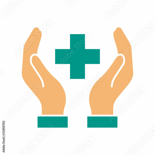 Medical help icon. Healthcare. Vector icon isolated on white background.