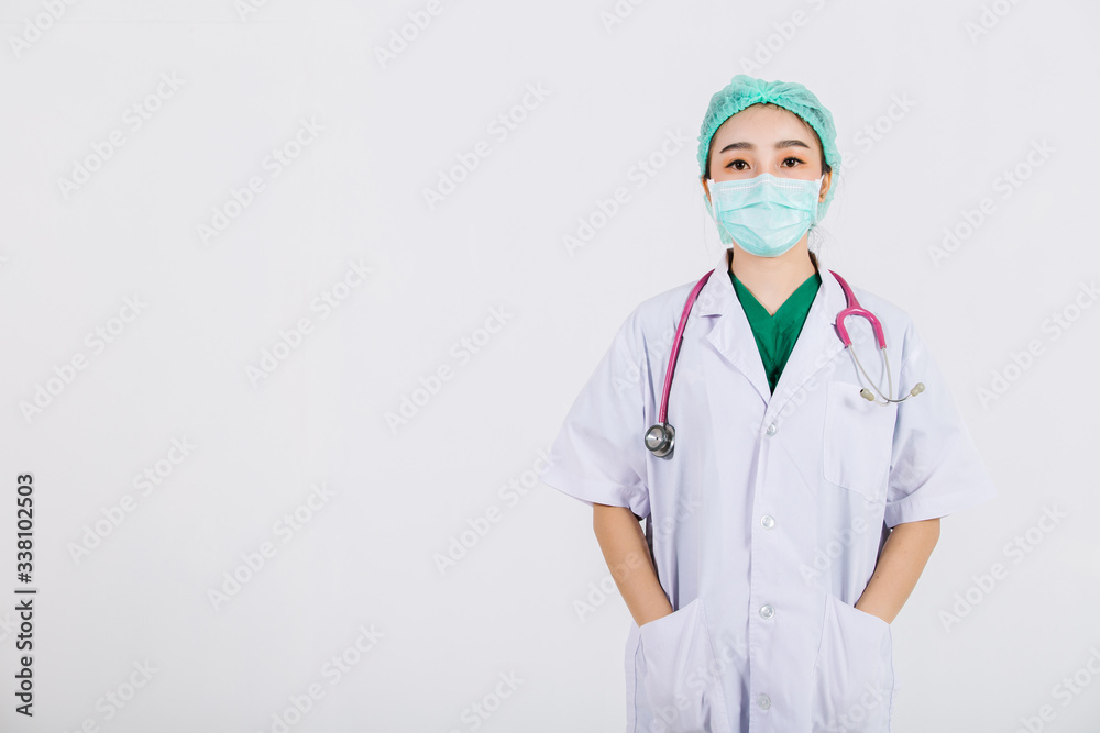Asia woman doctor. Portrait of woman doctor, holding stethoscope. Asia woman doctor. Portrait of woman doctor, holding stethoscope.