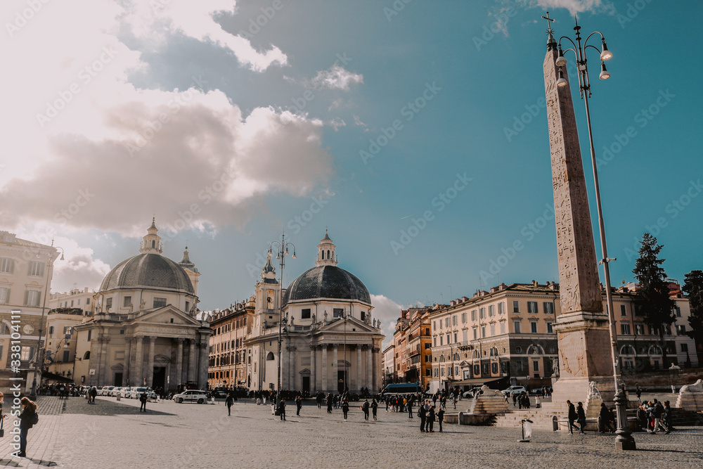Fototapeta premium Popolo Squares in Rome