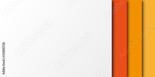 orange paper cut background . abstract paper cut with text space or copy space. vector illustration