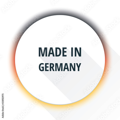 Product Made in Germany label illustration