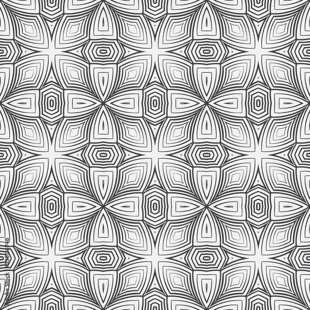 Seamless monochrome vector pattern.