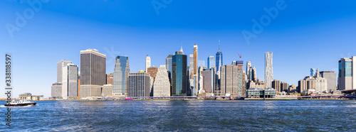 Panorama lower manhattan New York