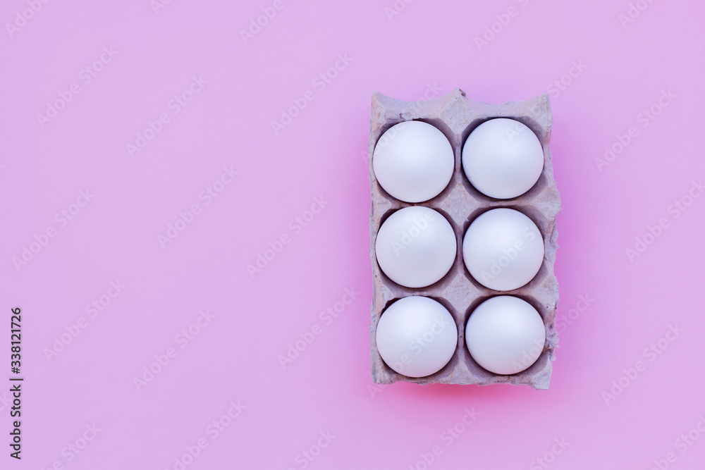Set of eggs on the background Set of eggs on the background