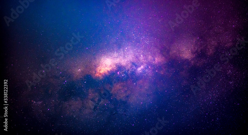 Star milky way galaxy on night sky background, stars light and bright beauty on skyscape, milky way for creative graphic photo design 