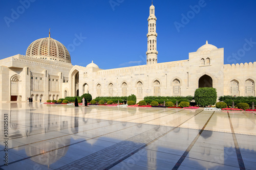 Sultan Qaboos Mosque in Muscat photo