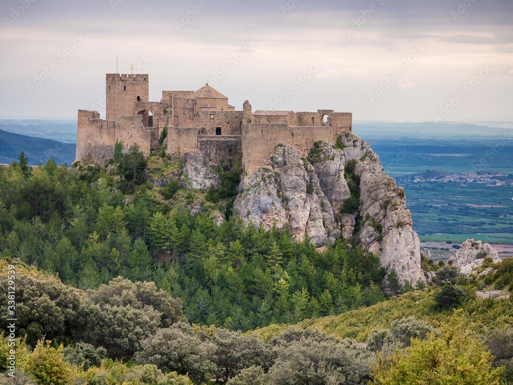 Loarre Castle in the province of Huesca, Aragon, Spain