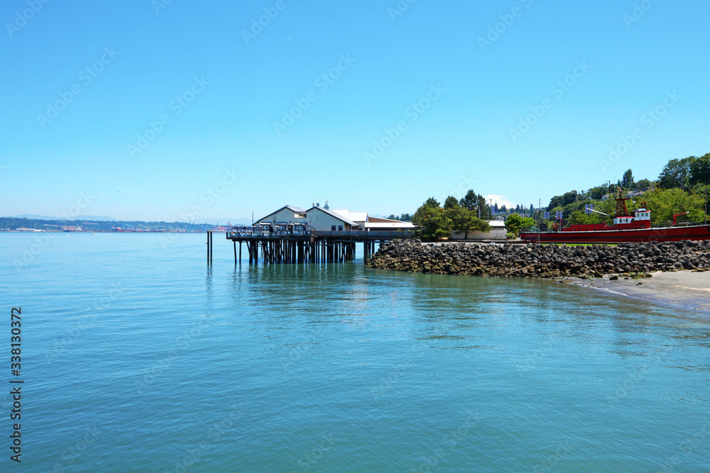 Tacoma. Pier view. WA from long drive via Ruston Way. Tacoma. Pier view. WA from long drive via Ruston Way.