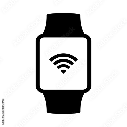 Smart watch icon. Classic devices in white background. Vector icon for apps and websites