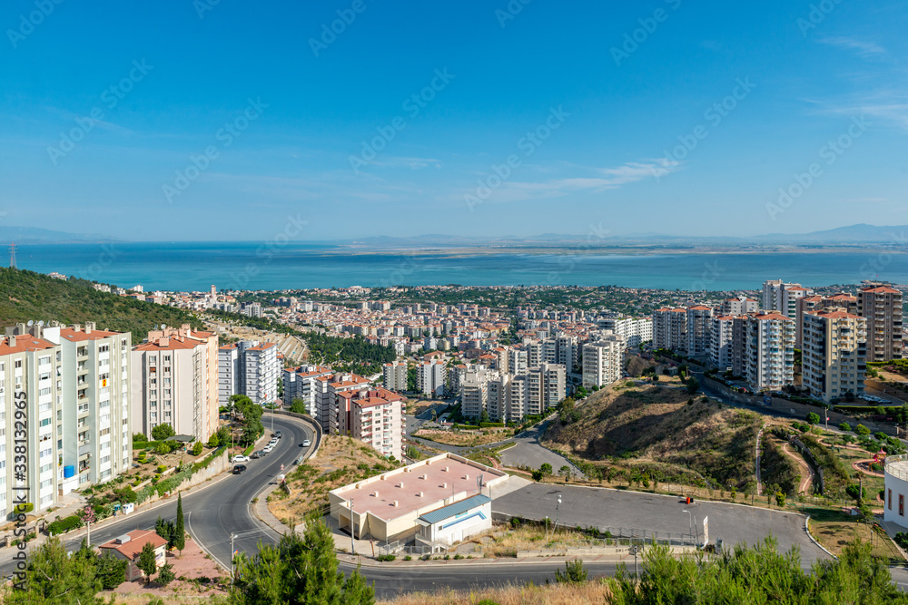 Fototapeta premium Narlidere, İzmir - Turkey. A Narlidere City View from Hill.