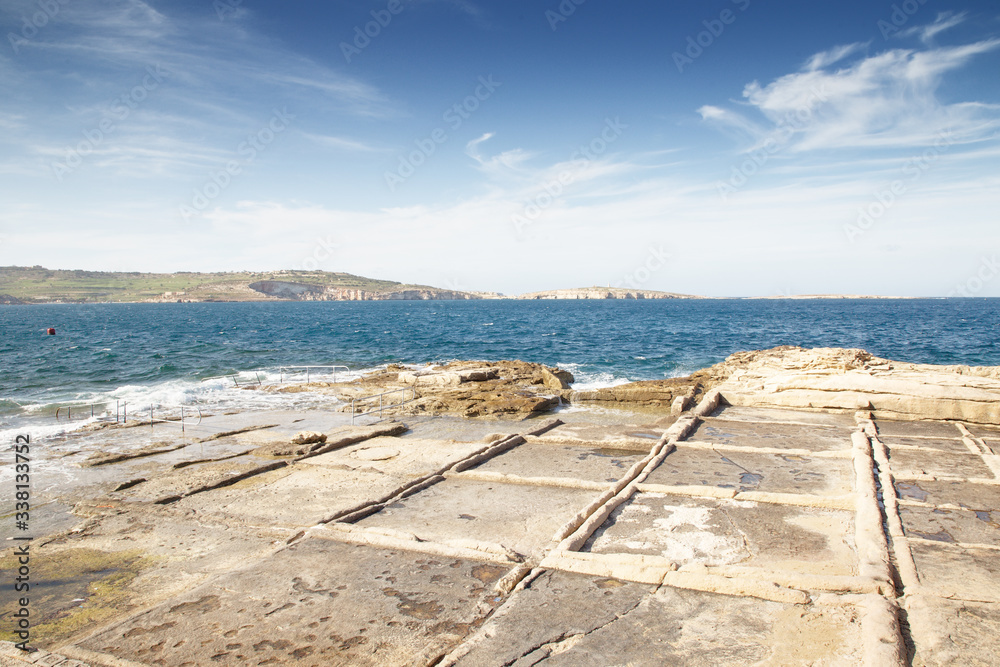 seascape of the small european island of malta seascape of the small european island of malta