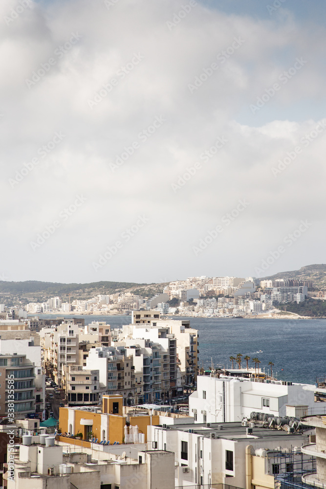 Qawra skyline  of Malta
