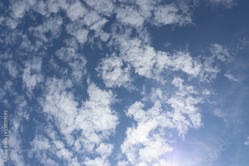 blue sky with clouds