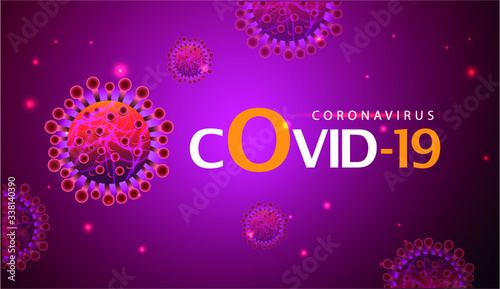 Pandemic Novel Coronavirus outbreak covid-19 2019-nCoV emblem. Logo covid 19 isolated. Coronavirus symbol pandemic vector image