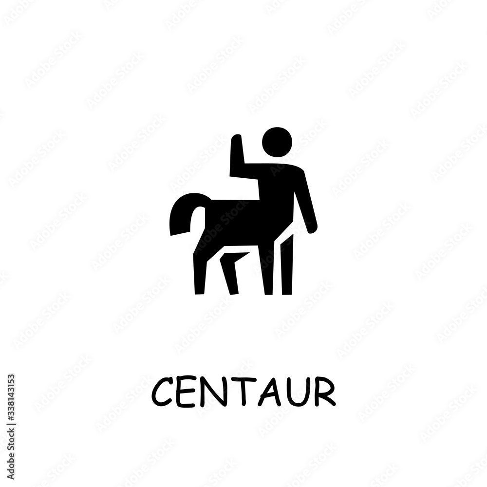 Centaur flat vector icon Centaur flat vector icon