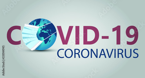 world Corona virus attack concept. world/earth fight against Corona virus. Concept of fight against virus, danger and public health risk disease, isolated ,pollution, world pollution, COVID 19, virus